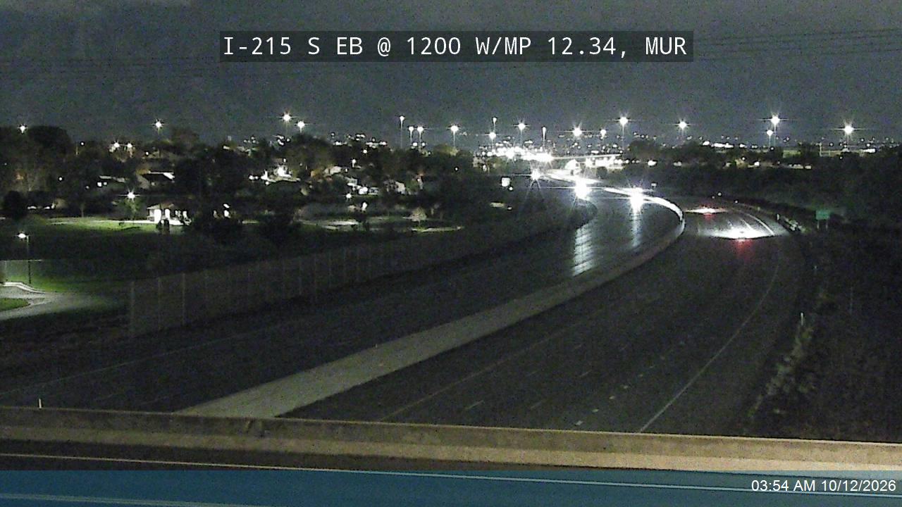 I-215 S EB @ 1200 W / Murray Pkwy Ave / MP 12.34, MUR