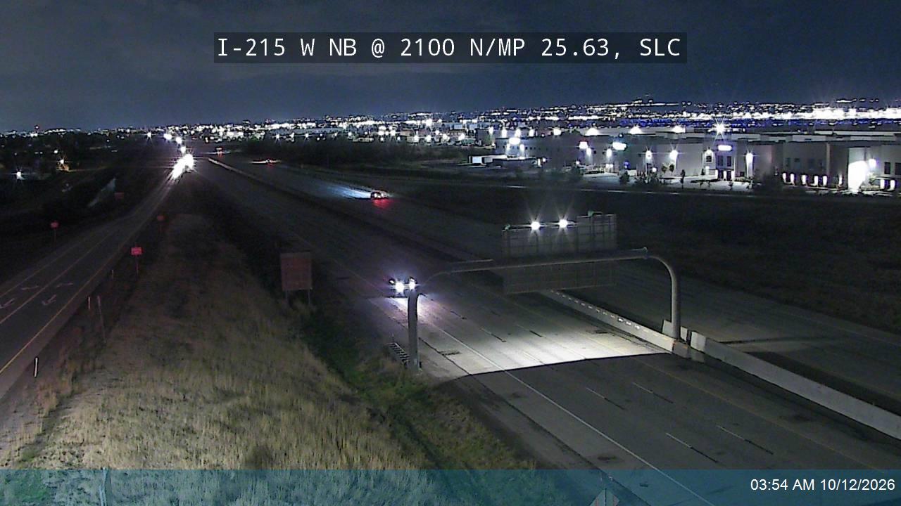 I-215 W NB @ 2100 N / MP 25.63, SLC