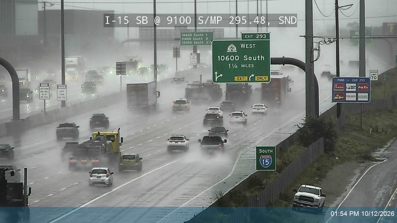 I-15 SB @ 9100 S / MP 295.48, SND