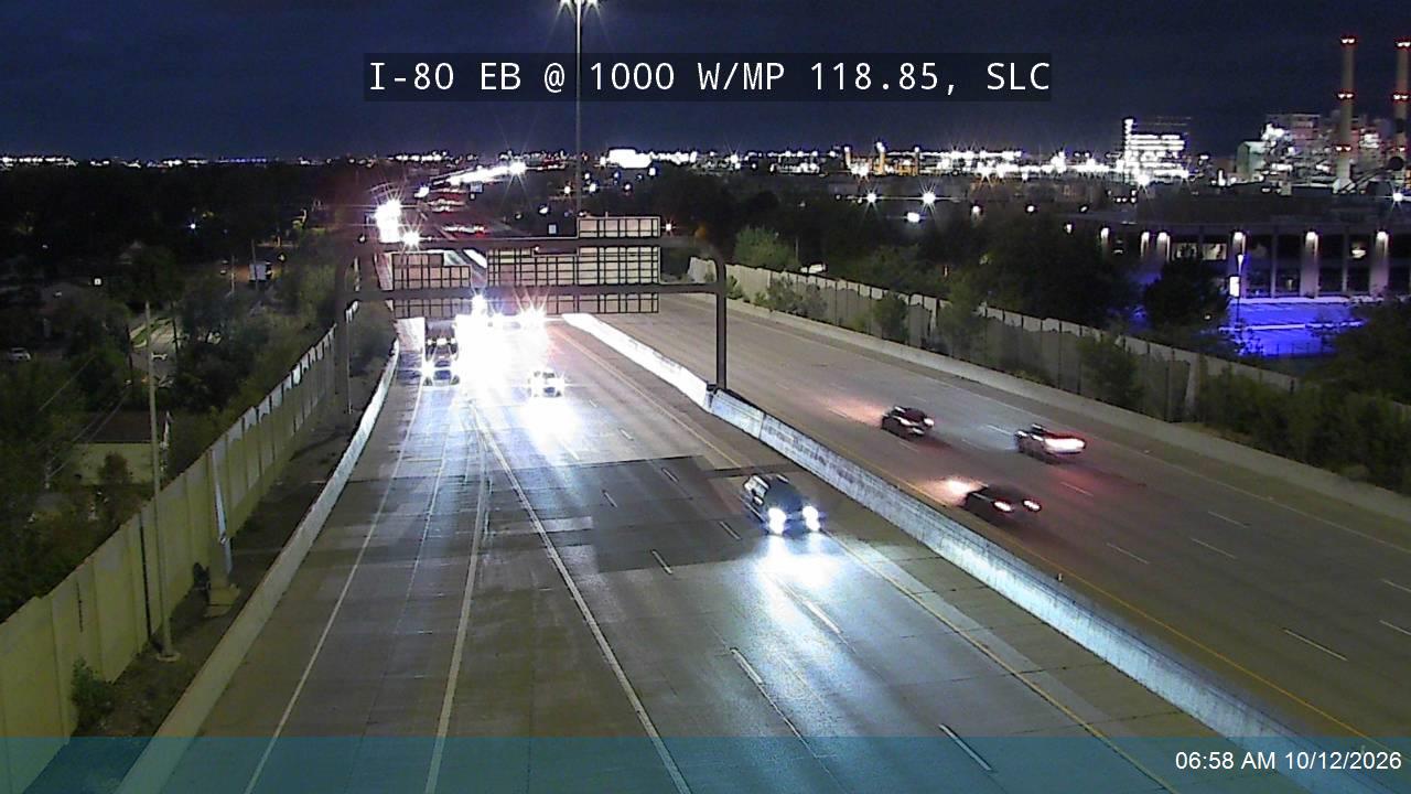 I-80 EB @ 1000 W / MP 118.85, SLC