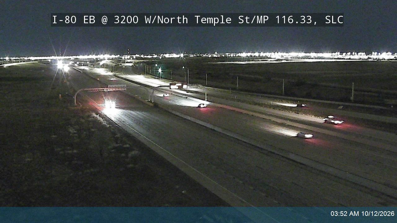 I-80 EB @ 3200 W / North Temple St / MP 116.33, SLC