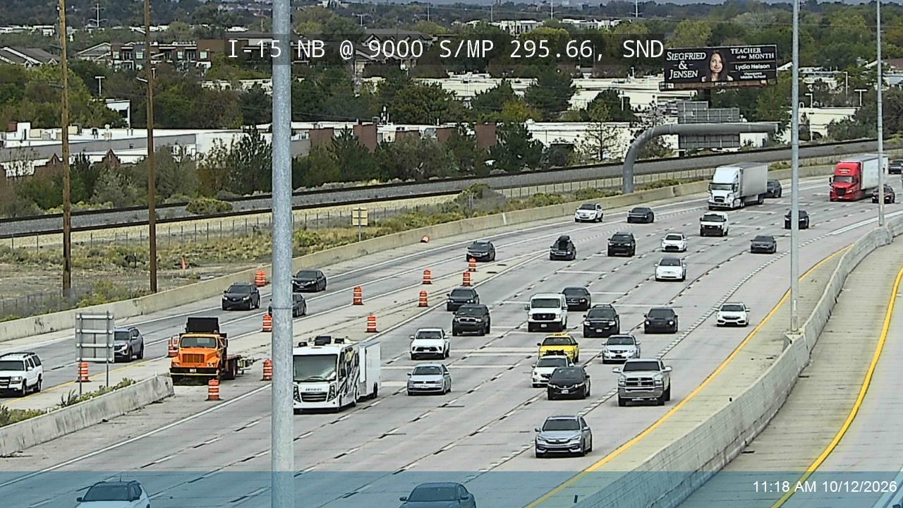 I-15 NB @ 9000 S / SR-209 / MP 295.66, SND