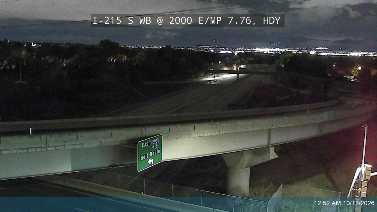 I-215 S WB @ 2000 E / Highland Dr / SR-152 / MP 7.76, HDY