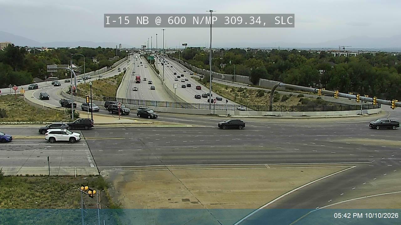 I-15 NB @ 600 N / SR-268 / MP 309.34, SLC