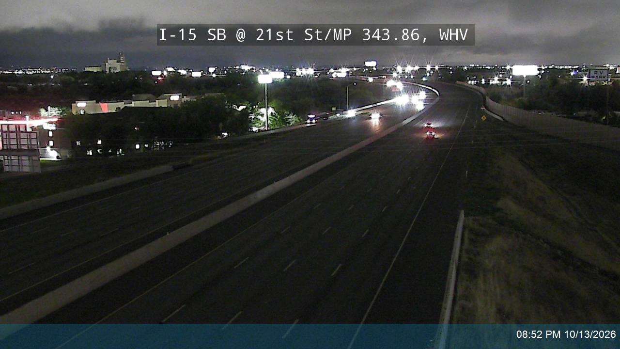 I-15 SB @ 21st St / SR-104 / MP 343.86, WHV
