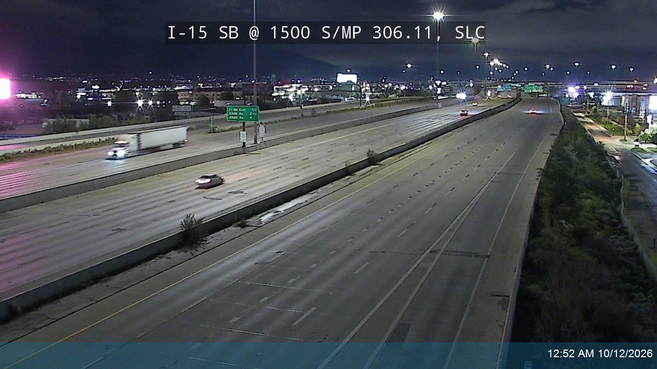 I-15 SB @ 1500 S / MP 306.11, SLC