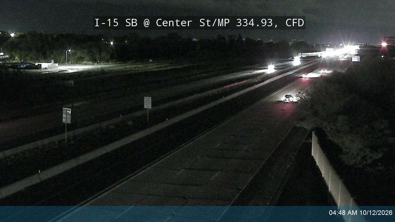 I-15 SB @ Center St / MP 334.93, CFD