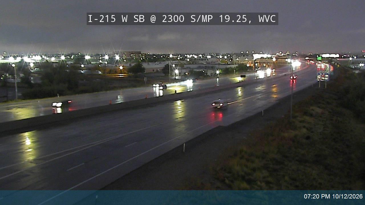 I-215 W SB @ 2300 S / MP 19.25, WVC