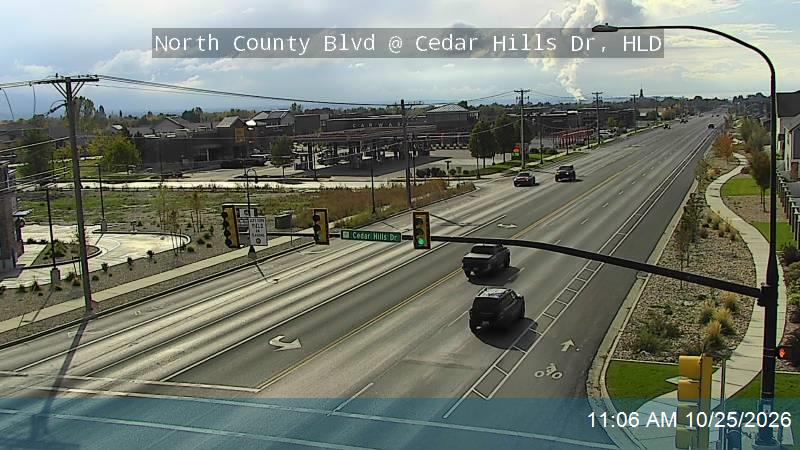 North County Blvd / 4800 W / SR-129 @ Cedar Hills Dr / 10100 N, HLD