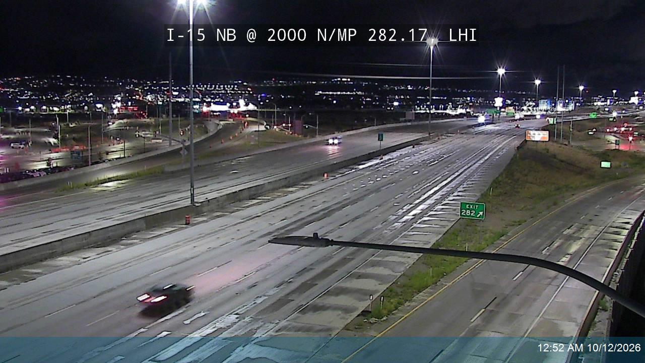 I-15 NB @ 2000 N / MP 282.17, LHI