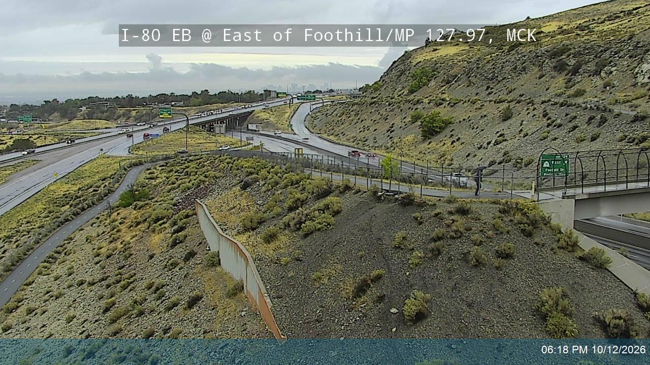 I-80 EB @ 3250 E / East of Foothill / MP 127.97, SL