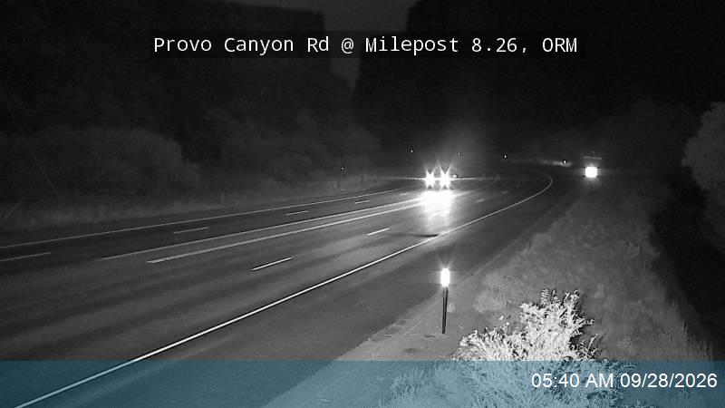 Provo Canyon Rd / US-189 @ Mouth of Provo Canyon / MP 8.26, ORM