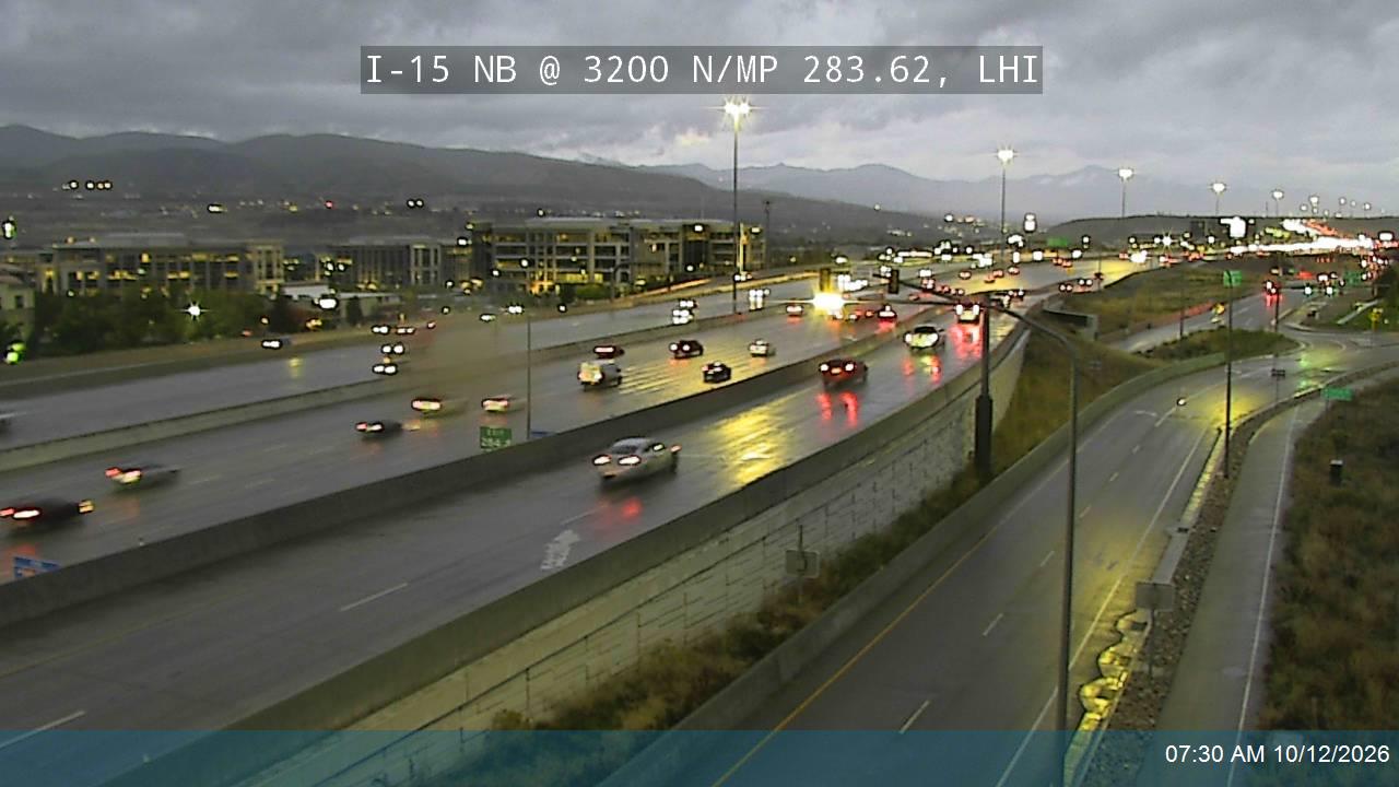 I-15 NB @ 3200 N / MP 283.62, LHI