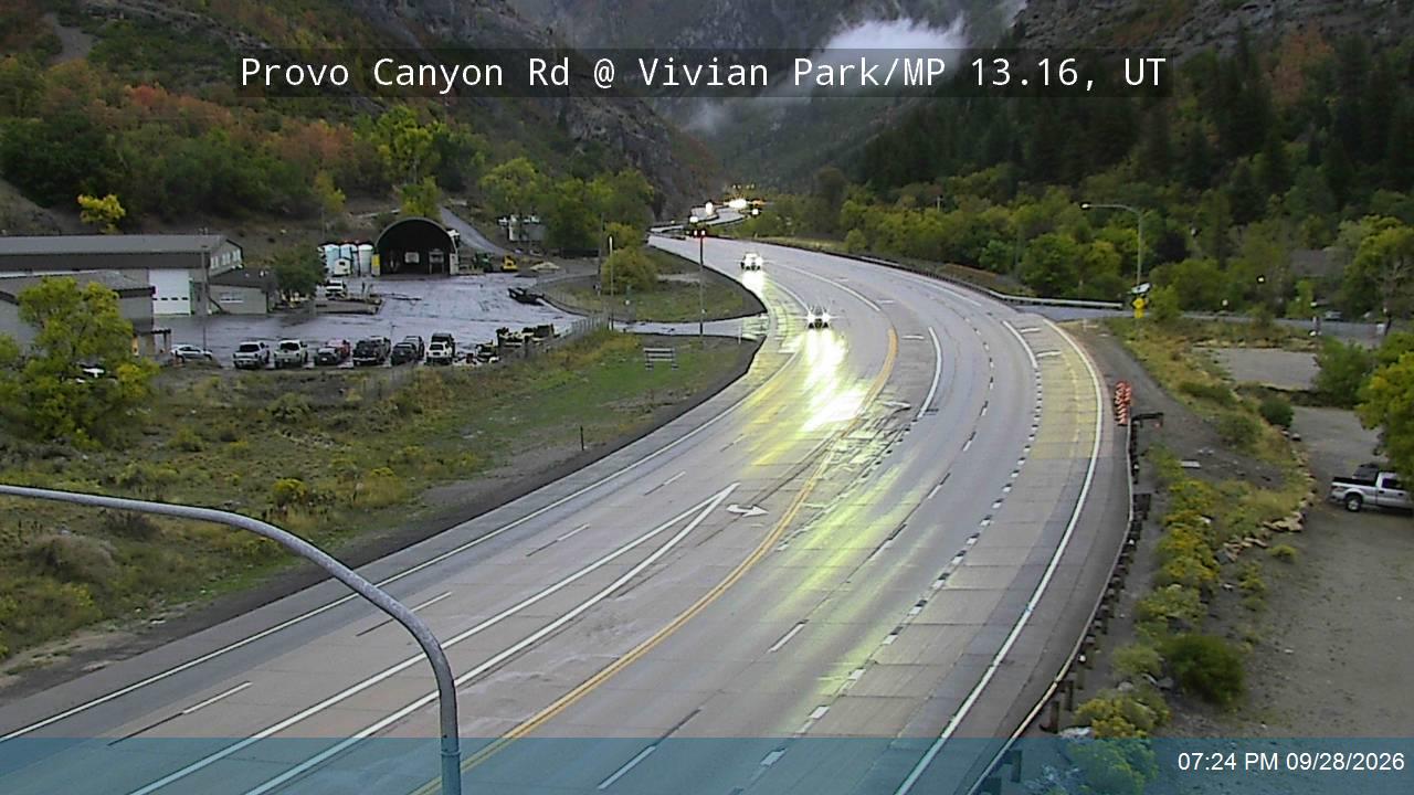 Provo Canyon Rd / US-189 @ Vivian Park / MP 13.16, UT