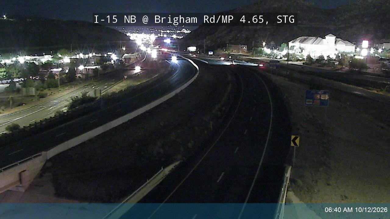 I-15 NB @ Brigham Rd / MP 4.65, STG
