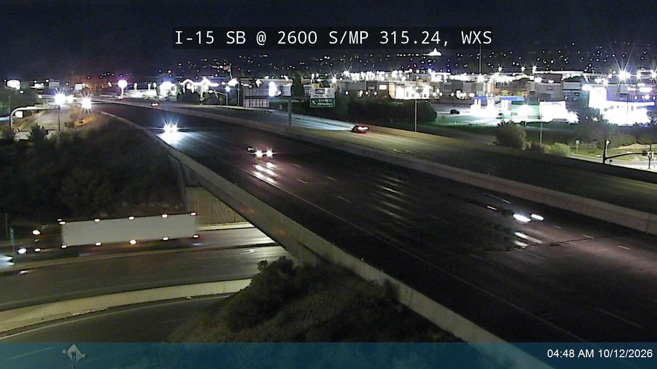 I-15 SB @ 2600 S  / SR-93 / MP 315.24, WXS