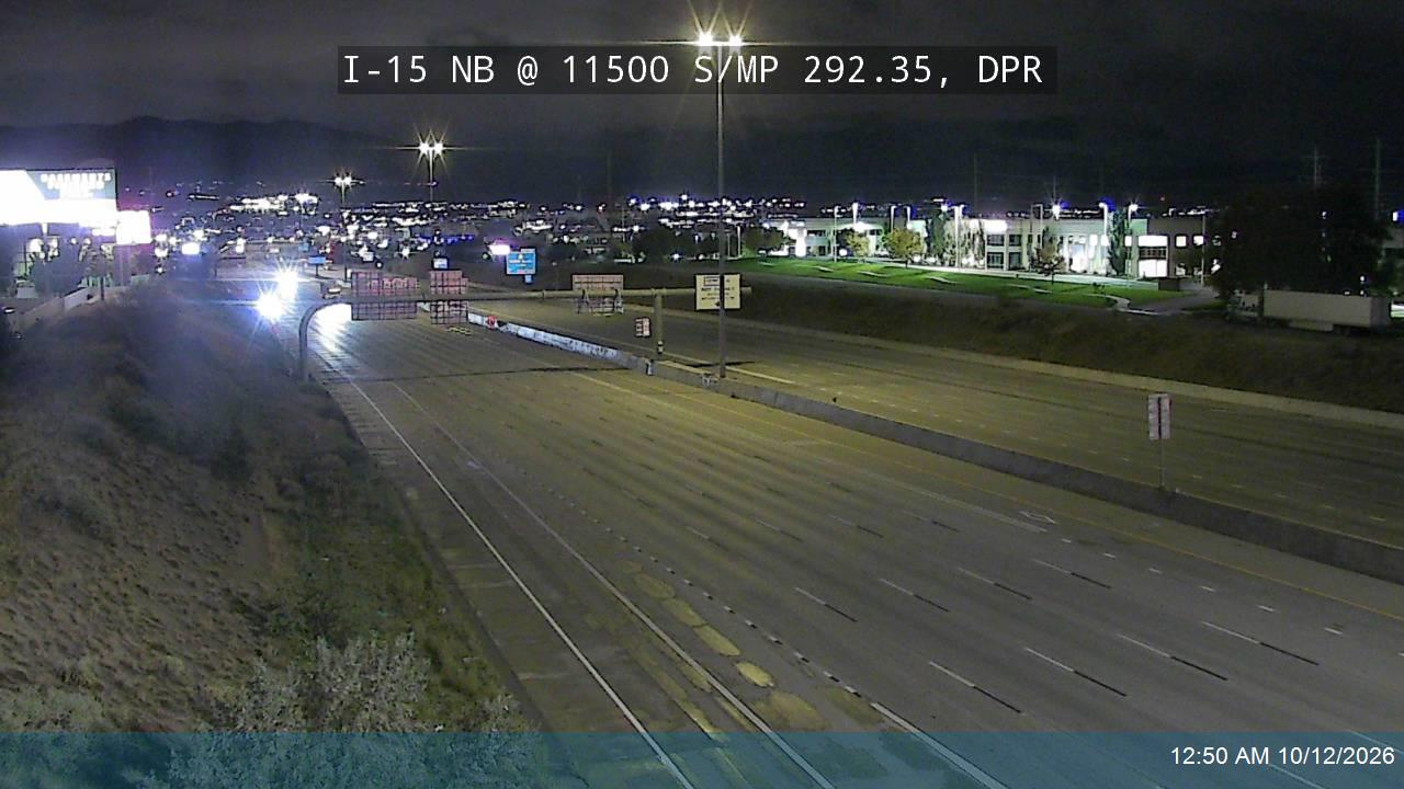 I-15 NB @ 11500 S / MP 292.35, DPR