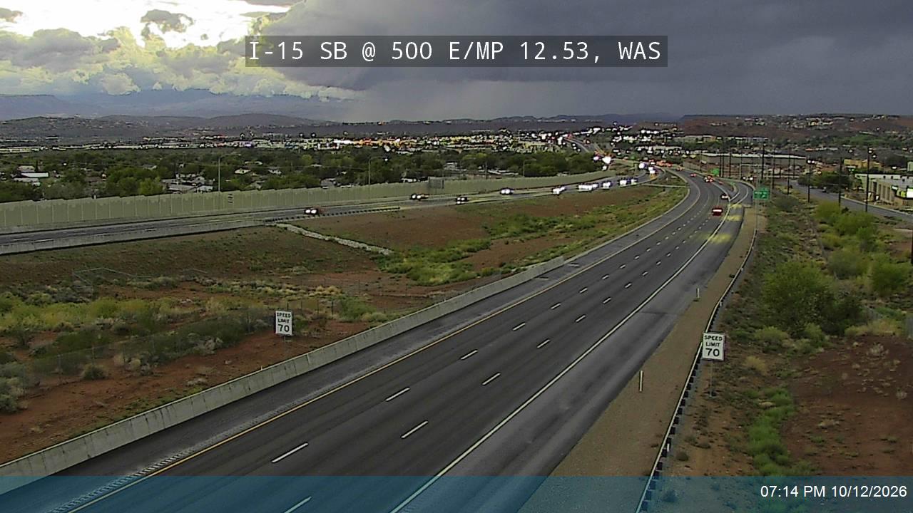 I-15 SB @ 500 E / MP 12.53, WAS