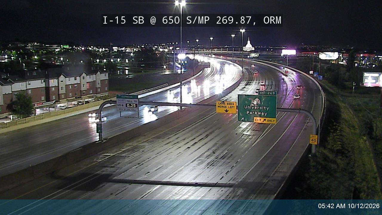 I-15 SB @ 650 S / MP 269.87, ORM
