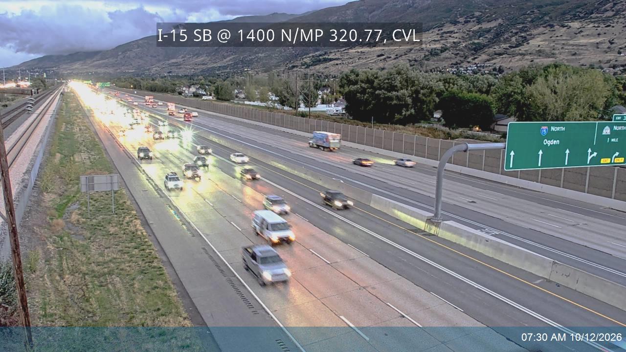 I-15 SB @ 1400 N / MP 320.77, CVL