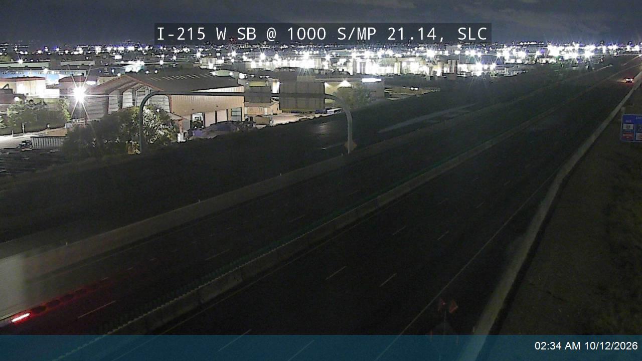 I-215 W SB @ 1000 S / MP 21.14, SLC