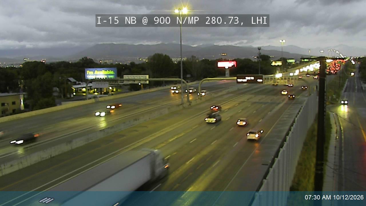 I-15 NB @ 900 N / MP 280.73, LHI