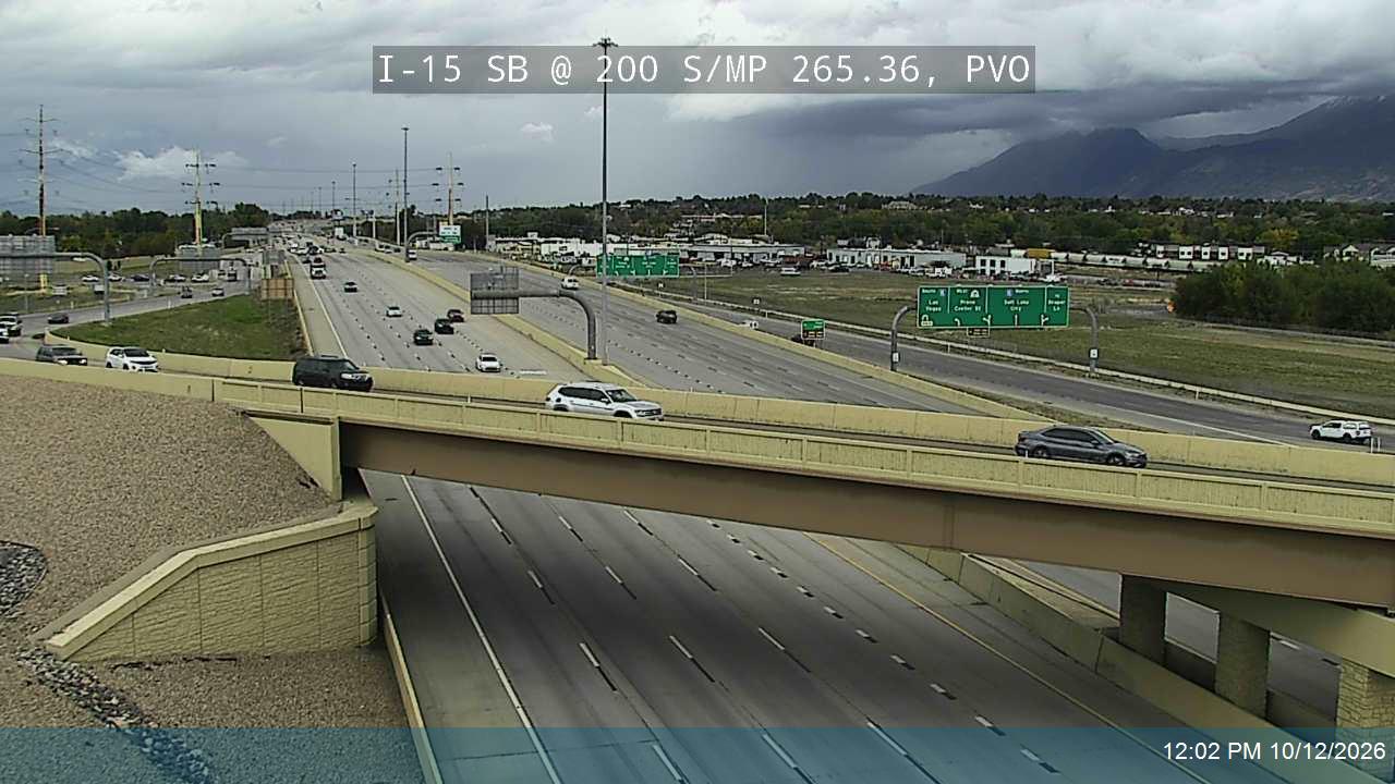 I-15 SB @ 200 S / MP 265.36, PVO