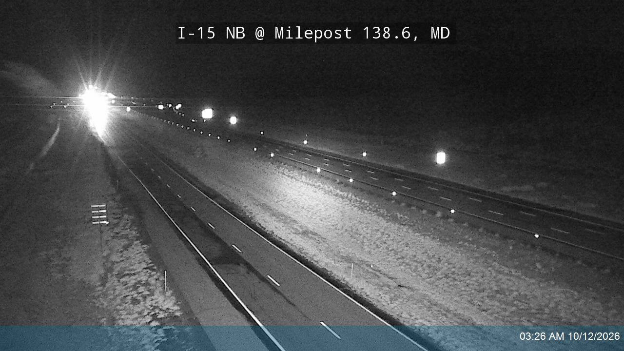 I-15 NB @ Milepost 138.6, MD