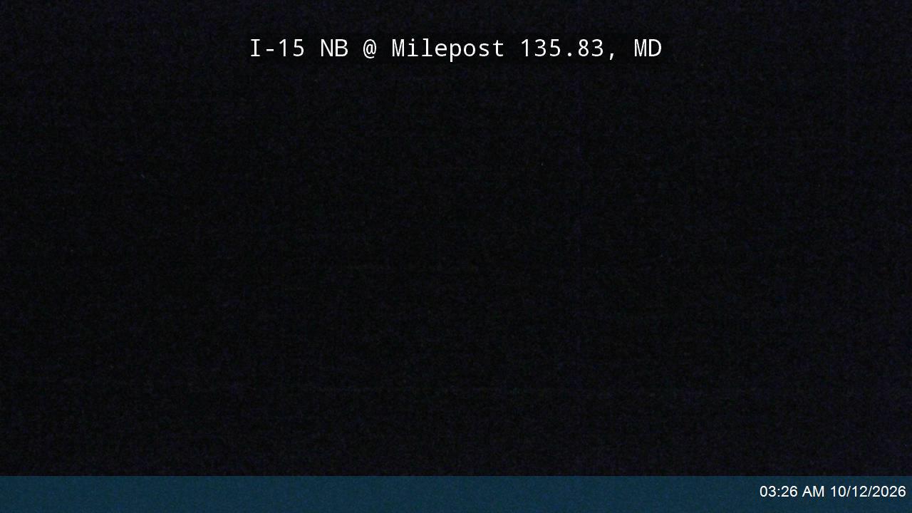 I-15 NB @ Milepost 135.83, MD