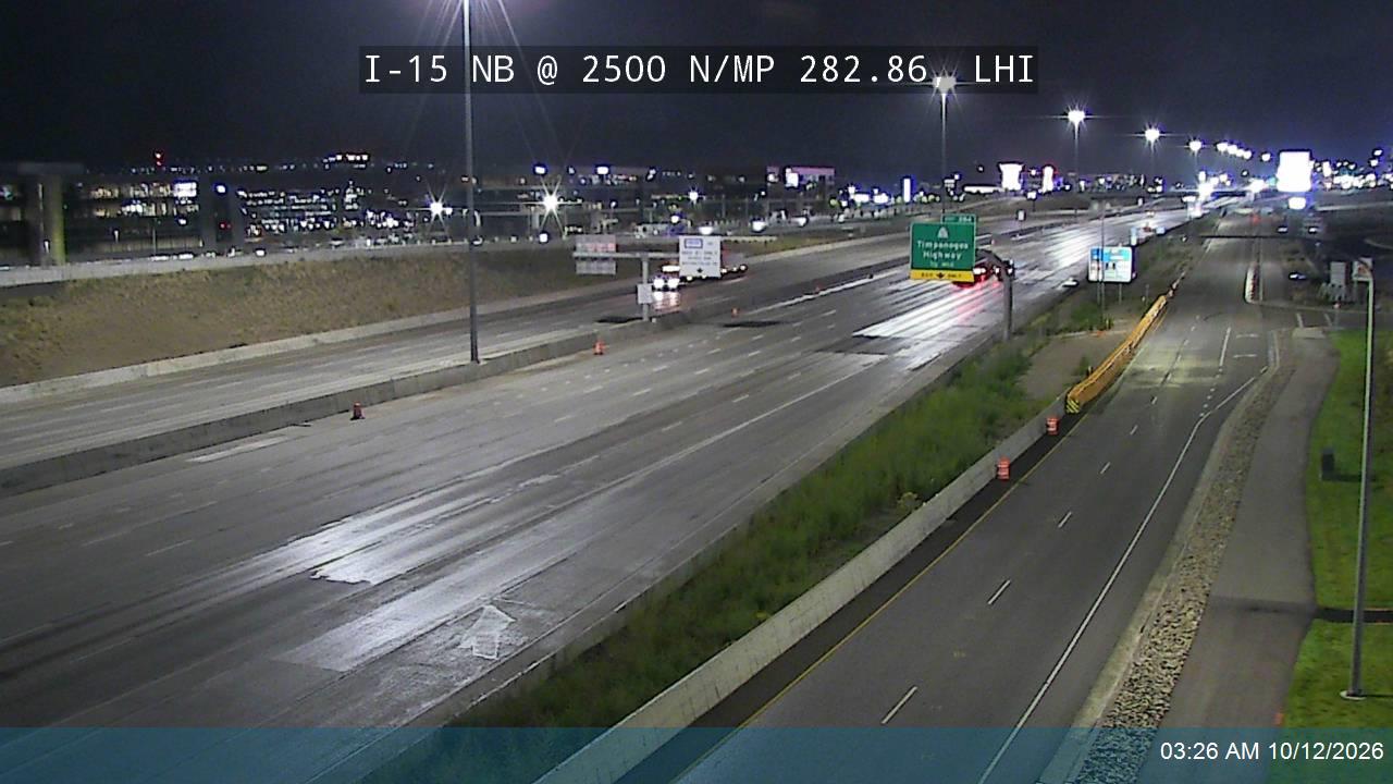 I-15 NB @ 2500 N / MP 282.86, LHI