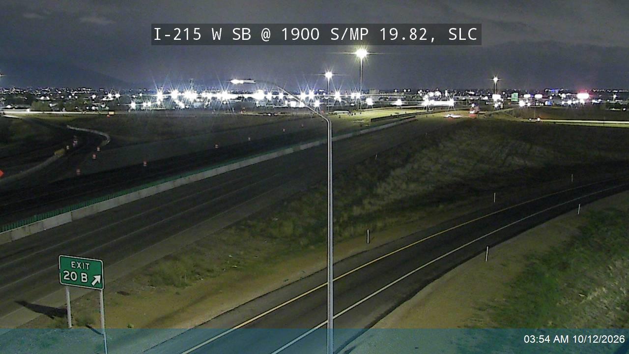 I-215 W SB @ 1900 S / MP 19.82, SLC