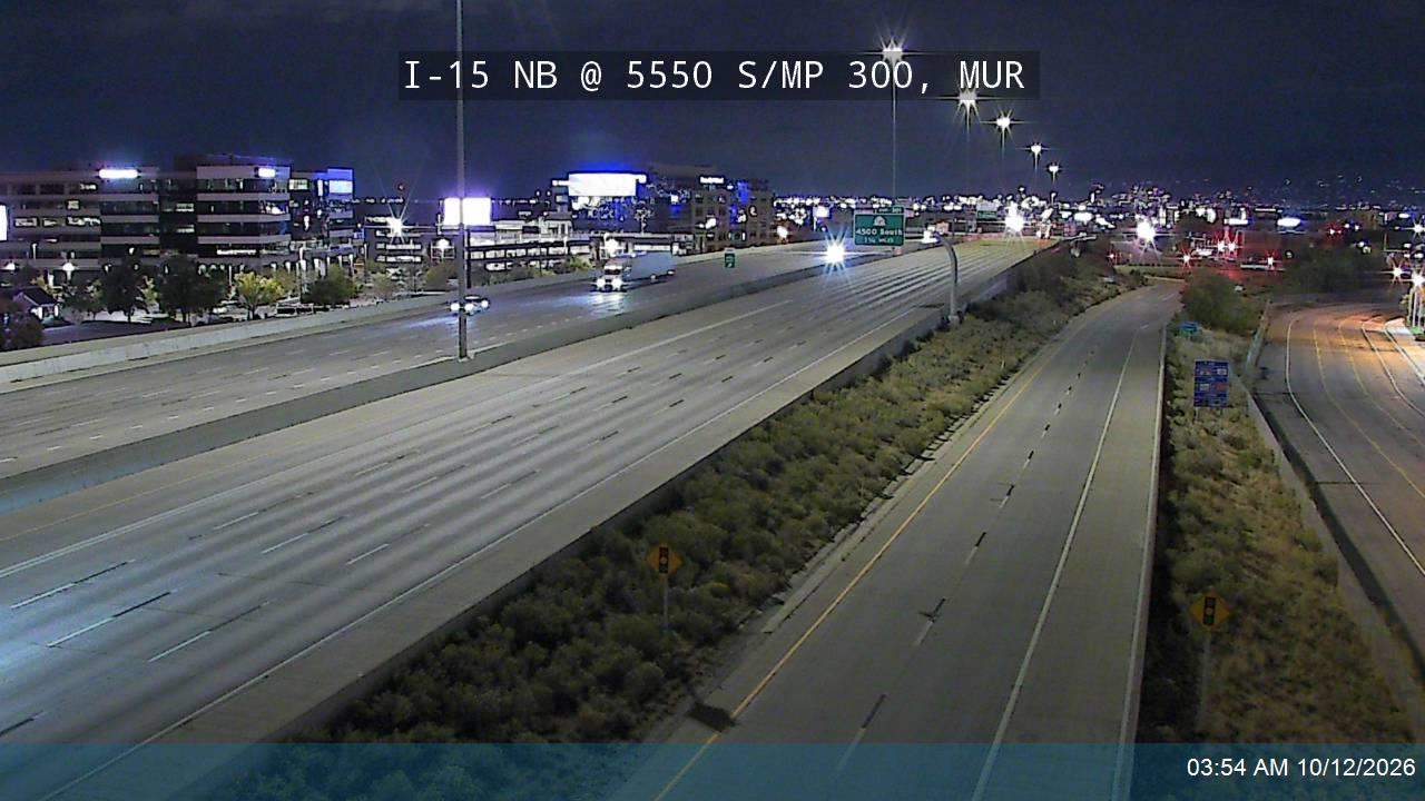 I-15 NB @ 5550 S / MP 300, MUR