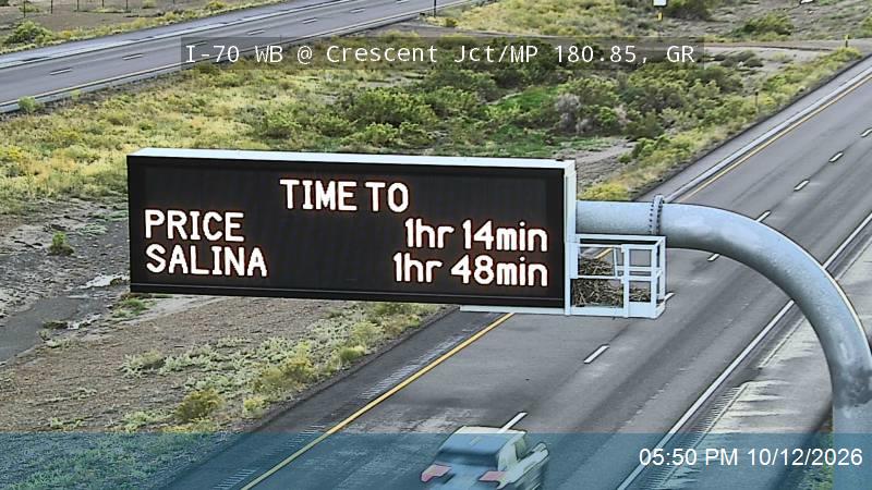 I-70 WB @ Crescent Jct / MP 180.85, GR