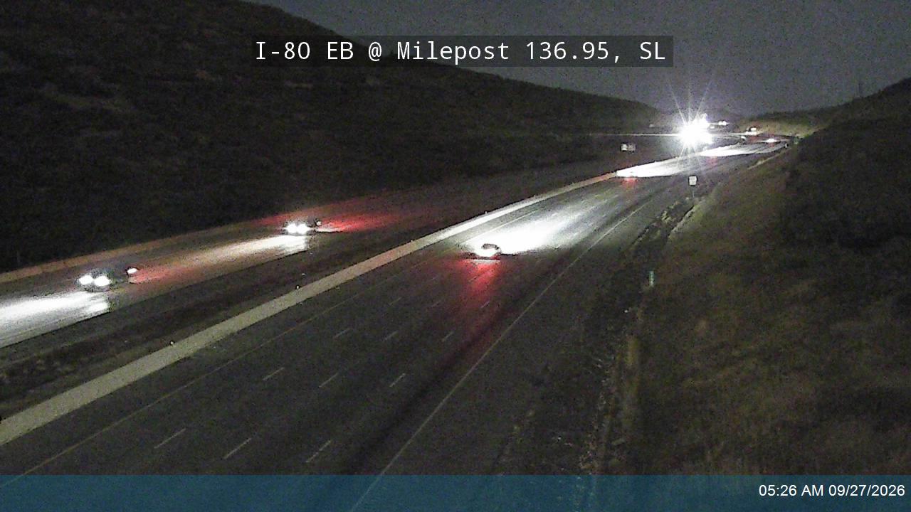 I-80 Parleys Canyon EB @ Milepost 136.95, SL