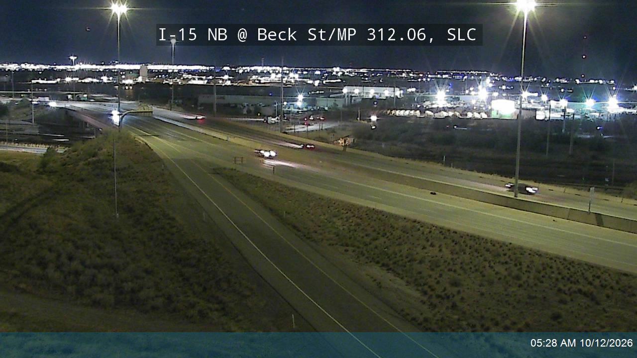 I-15 NB @ Beck St / US-89 / MP 312.06, SLC