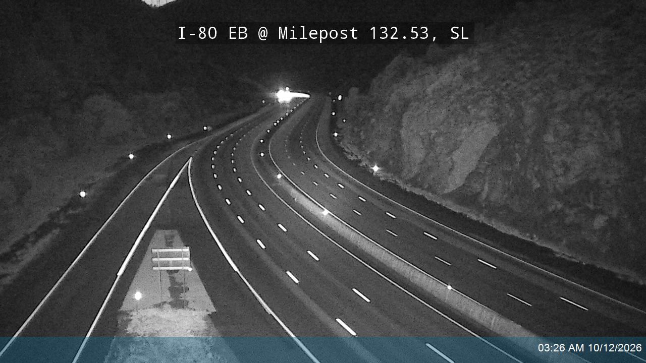 I-80 / Parleys Canyon EB @ Milepost 132.53, SL