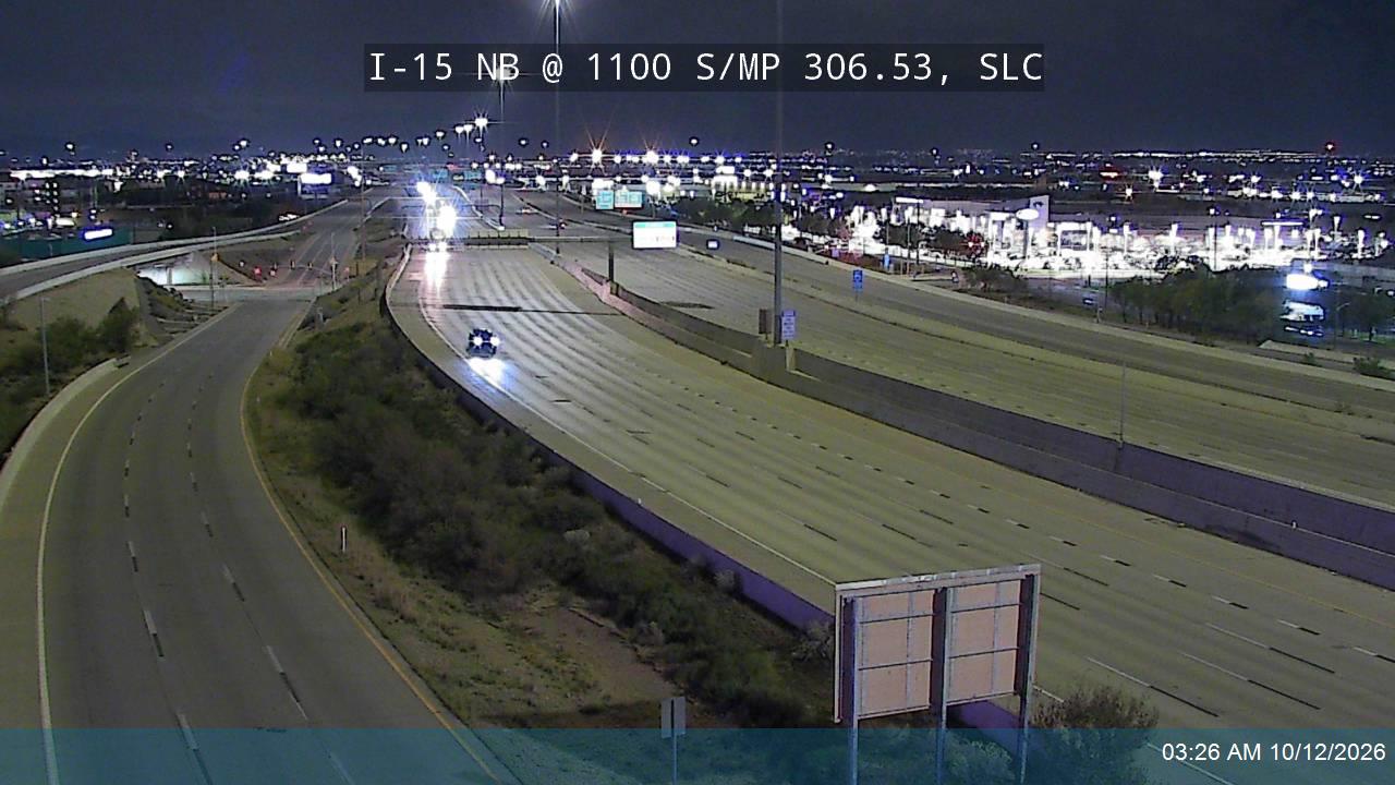 I-15 NB @ 1100 S / MP 306.53, SLC