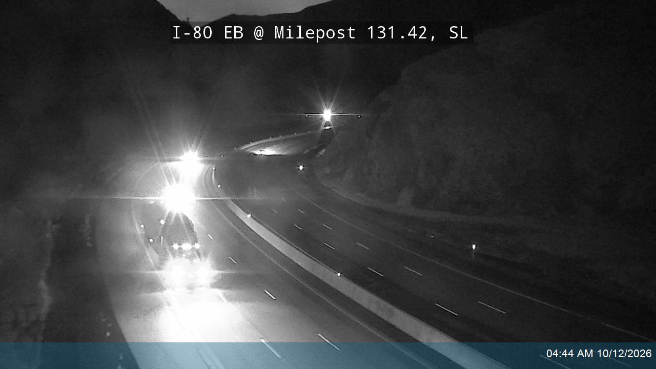 I-80 / Parleys Canyon EB @ Milepost 131.42, SL