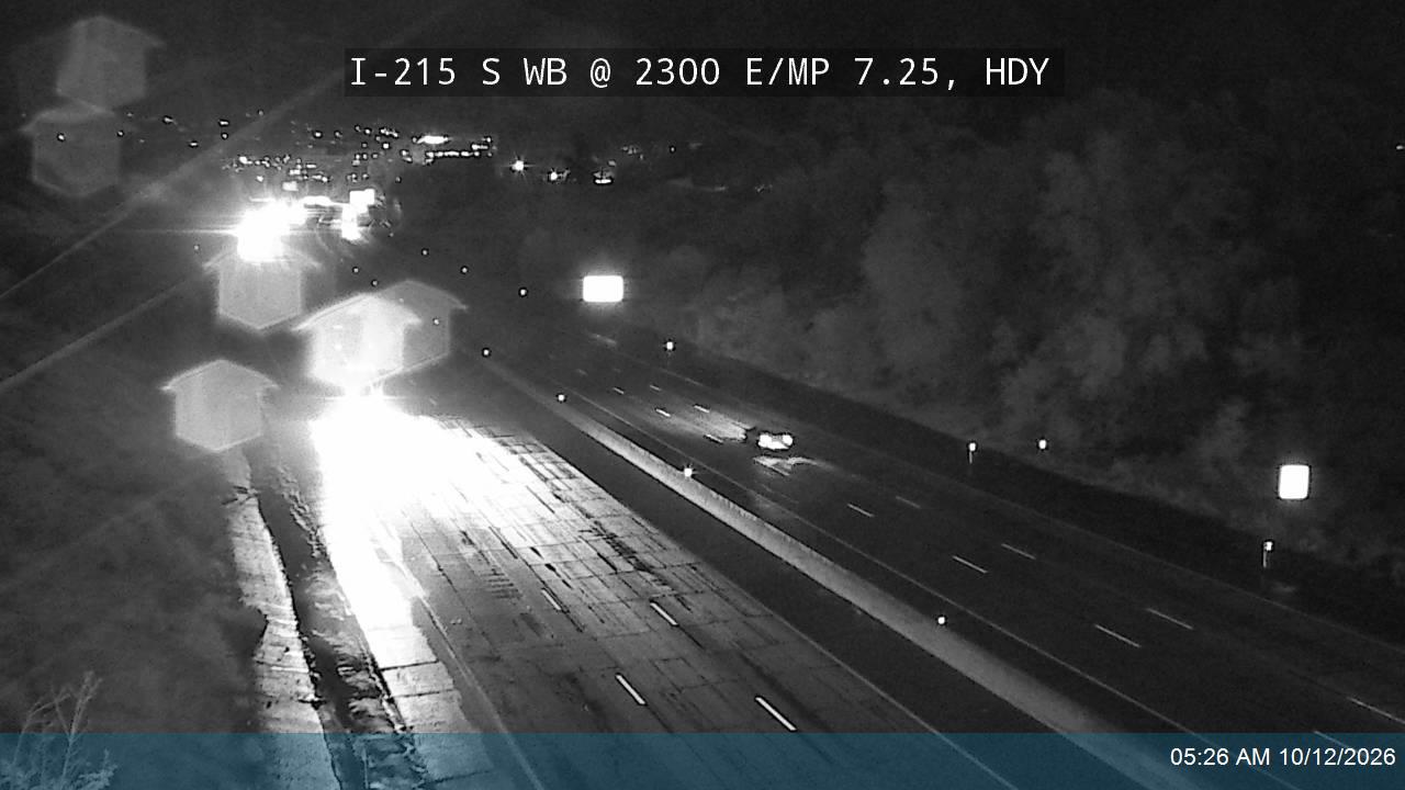I-215 S WB @ 2300 E / MP 7.25, HDY