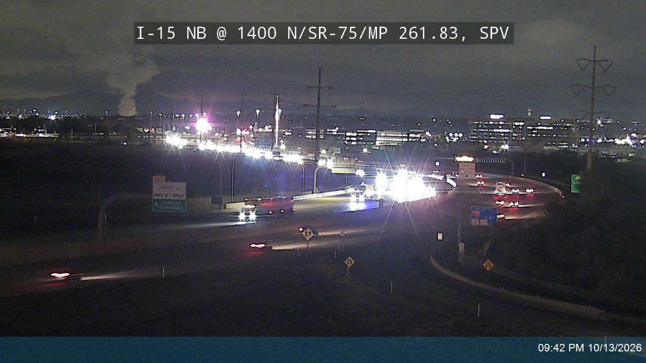 I-15 NB @ 1400 N / SR-75 / MP 261.83, SPV