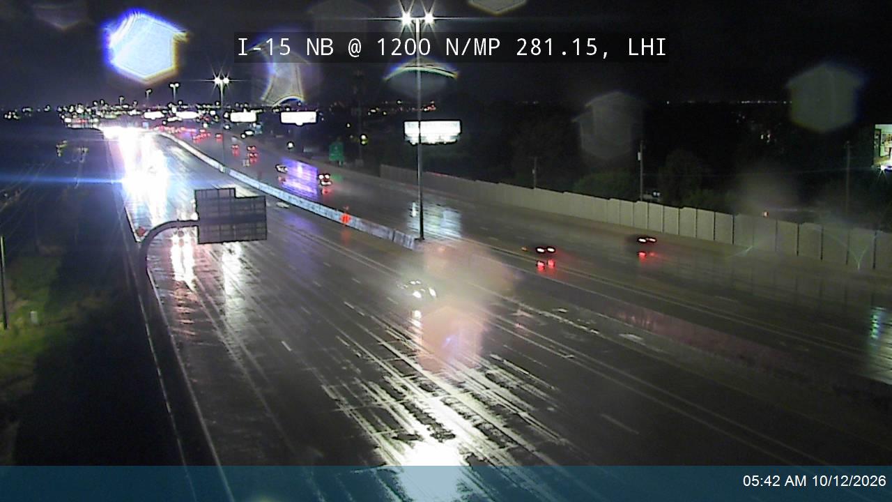 I-15 NB @ 1200 N / MP 281.15, LHI