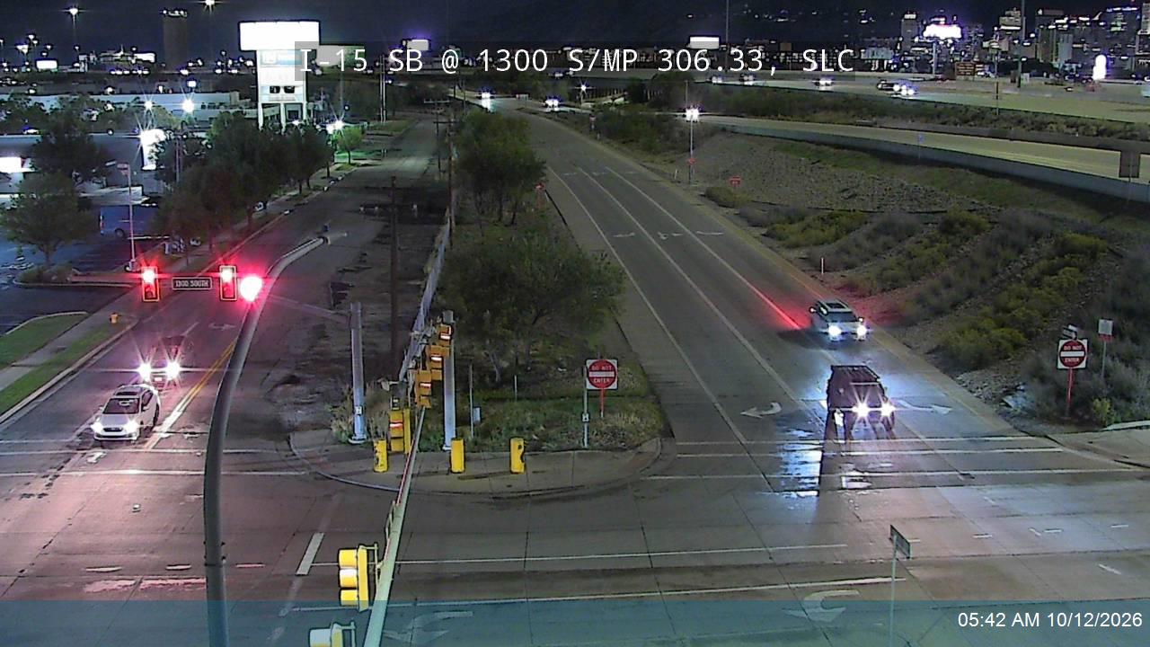 I-15 SB @ 1300 S / MP 306.33, SLC
