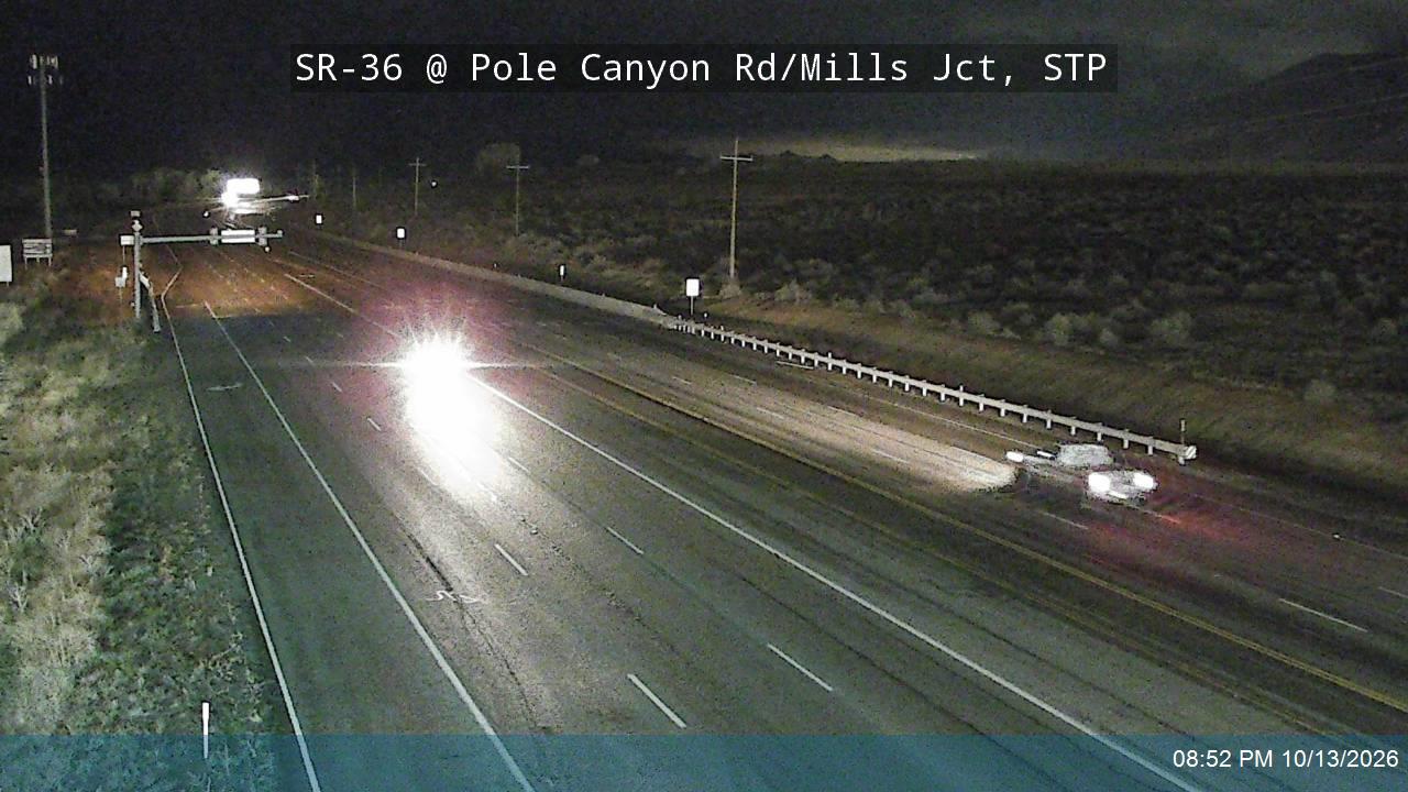 SR-36 @ Pole Canyon Rd / Mills Jct, STP
