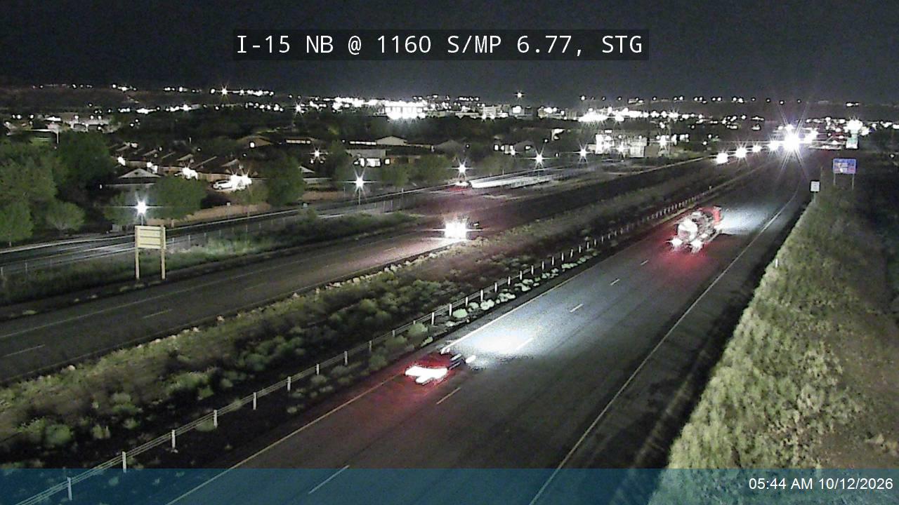I-15 NB @ 1160 S / MP 6.77, STG