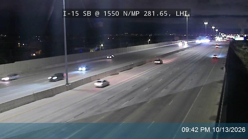 I-15 SB @ 1550 N / MP 281.65, LHI