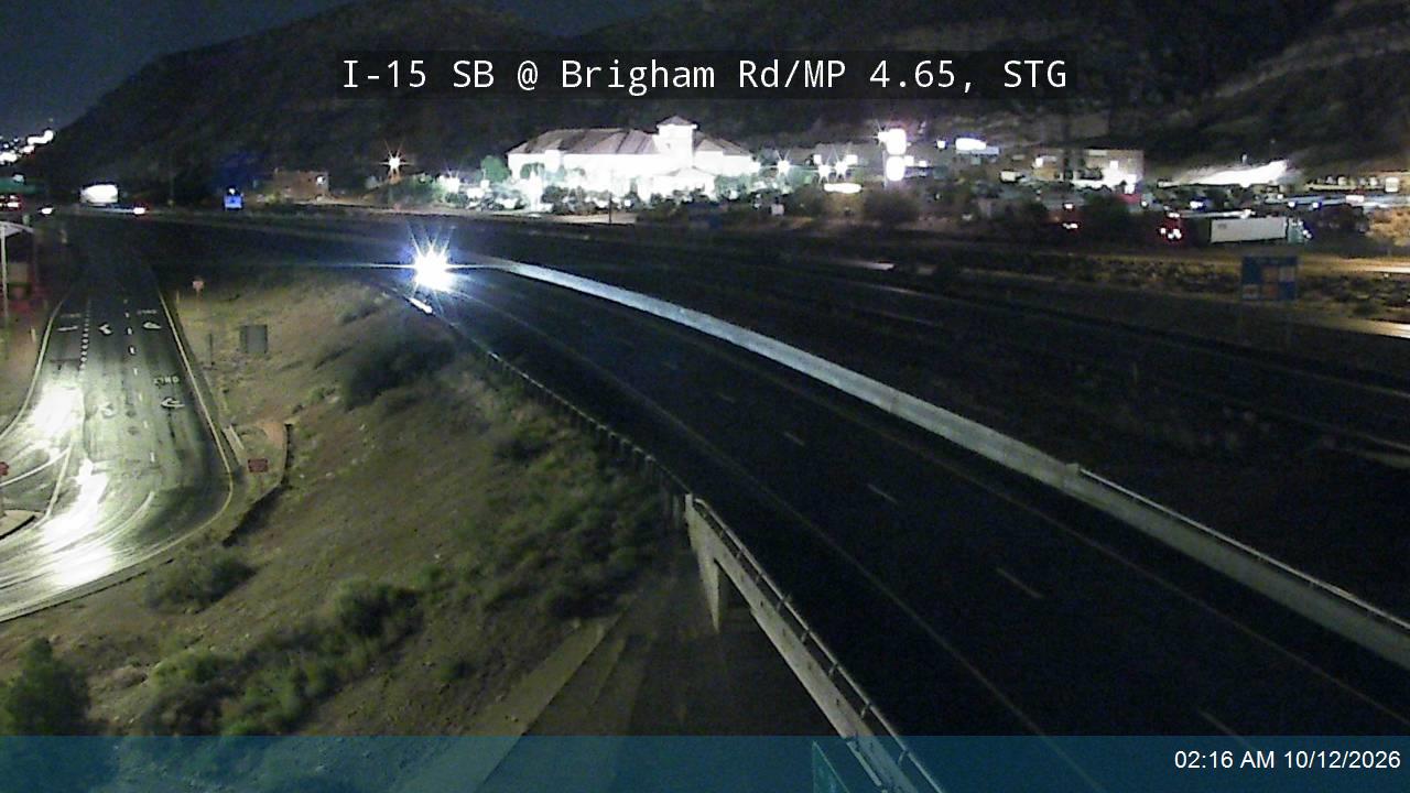 I-15 SB @ Brigham Rd / MP 4.65, STG