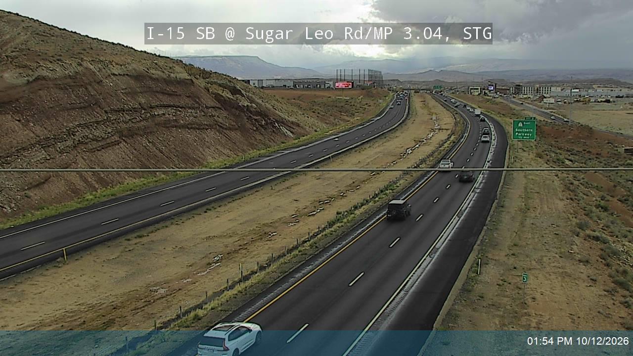 I-15 SB @ Sugar Leo Rd / MP 3.04, STG