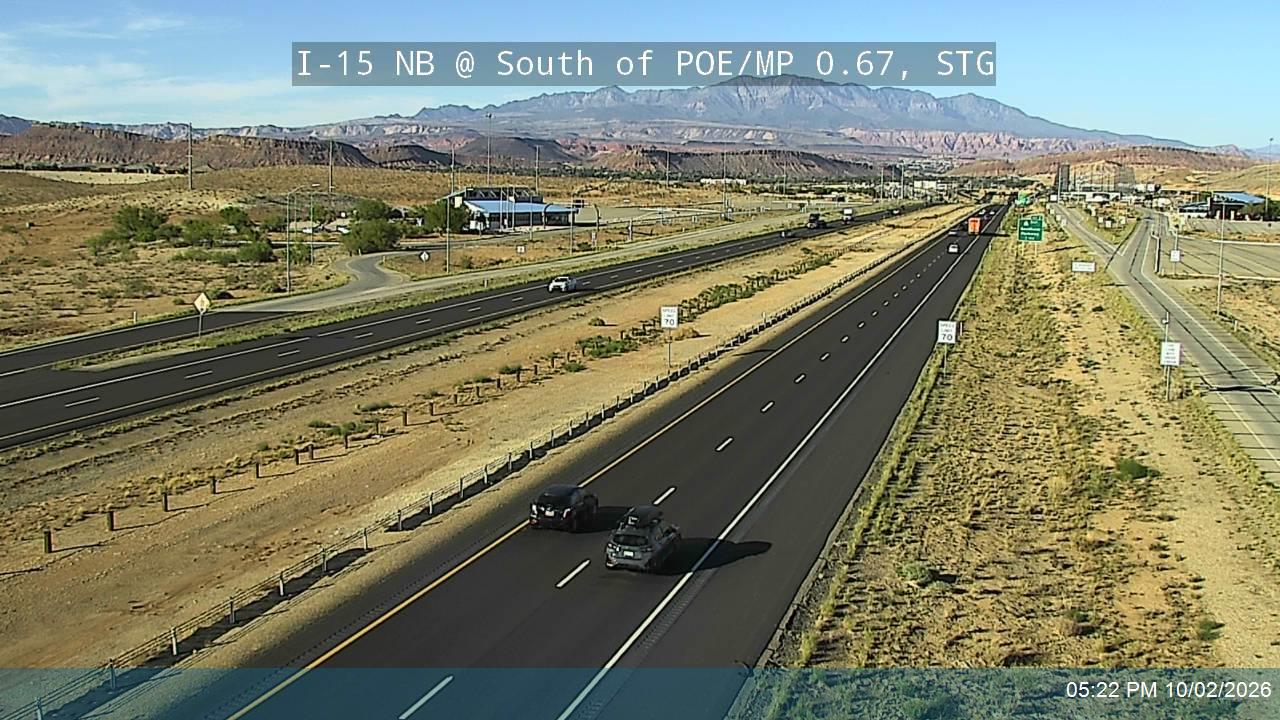 I-15 NB @ South of POE / MP 0.67, STG