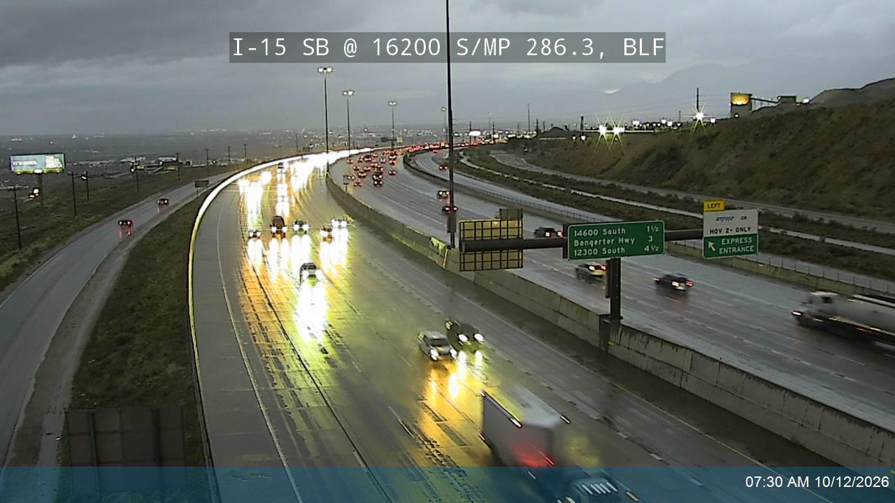 I-15 SB @ 16200 S / MP 286.3, BLF