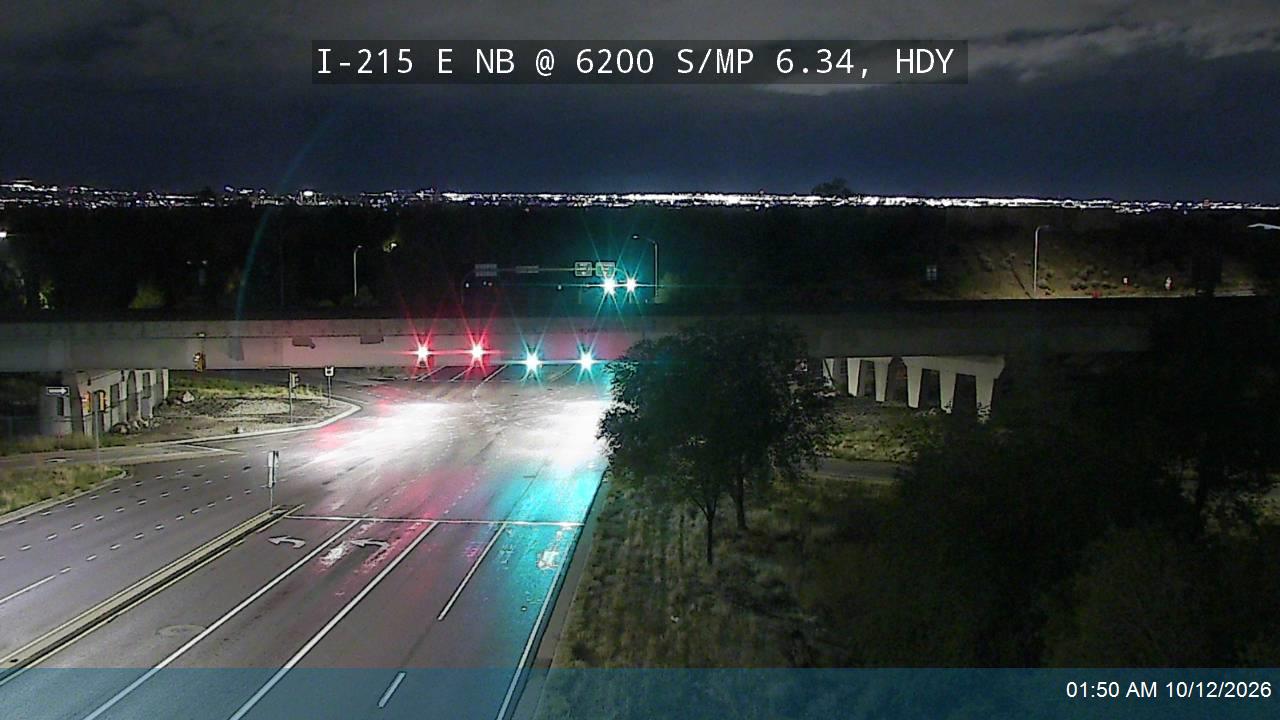 I-215 E NB @ 6200 S / SR-190 / MP 6.34, HDY